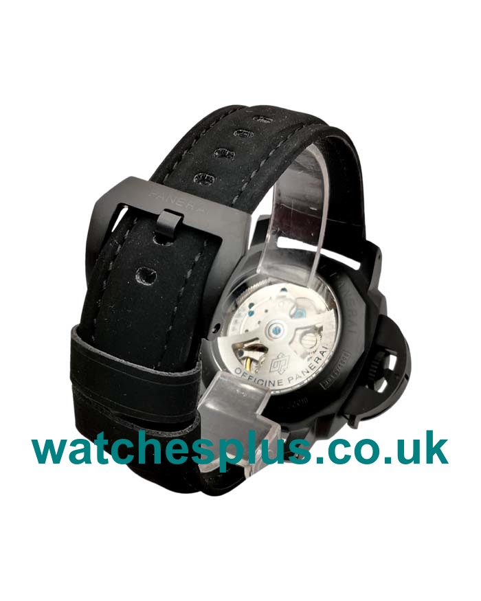 UK Swiss Online Replica Panerai Luminor GMT PAM00317 With Black Dials Black Ceramic Cases