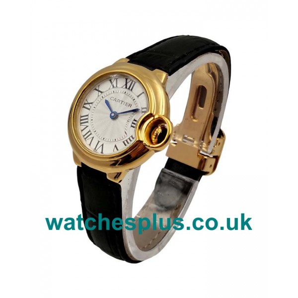 UK Top Quality Cartier Ballon Bleu W6900156 Replica Watches With Silver Dials For Women