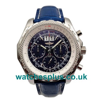 UK Luxury 1:1 Breitling Bentley 6.75 A44362 Replica Watches With Blue Dials And Steel Cases For Sale