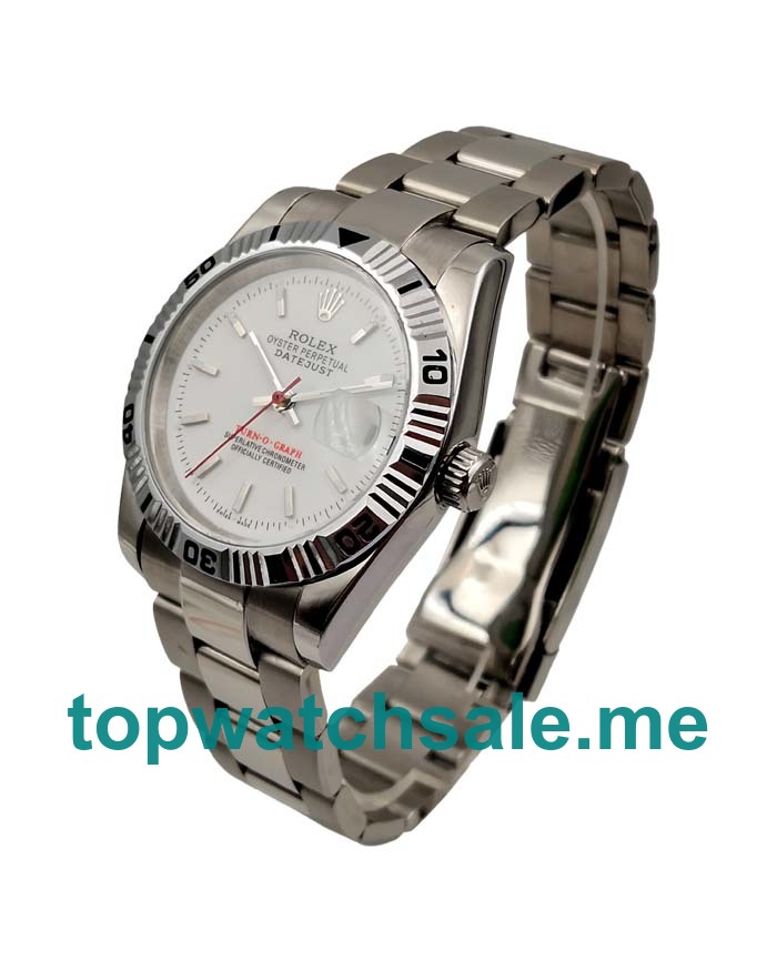 High Quality Rolex Datejust Turn-O-Graph 116264 Replica Watches With Ice Blue Dials Online