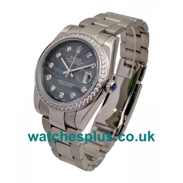 UK Cheap Rolex Datejust 116244 Replica Watches With Mother-Of-Pearl Dials For Men