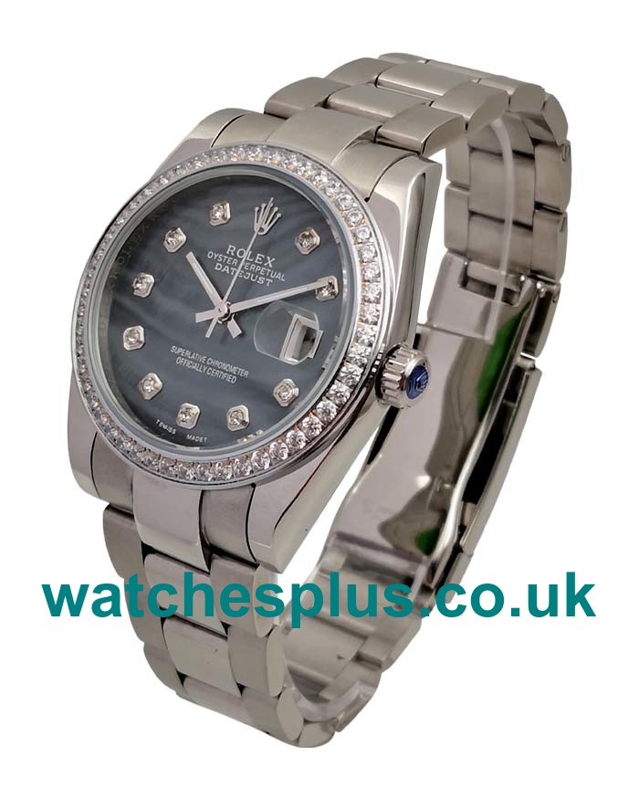 UK Cheap Rolex Datejust 116244 Replica Watches With Mother-Of-Pearl Dials For Men