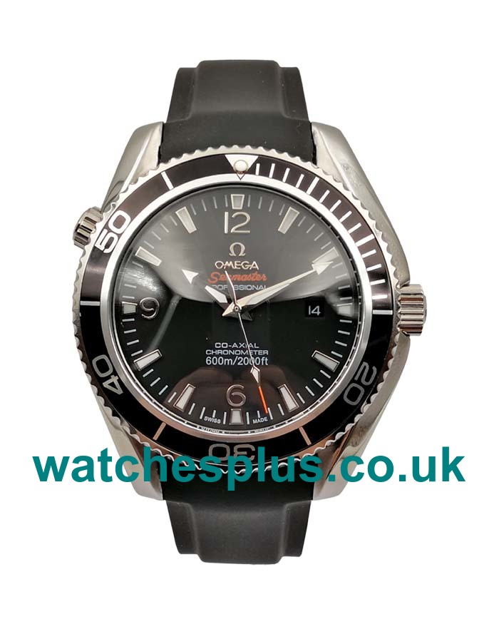 UK Best 1:1 Omega Seamaster Planet Ocean 232.32.46.21.01.003 Fake Watches With Black Dials Online