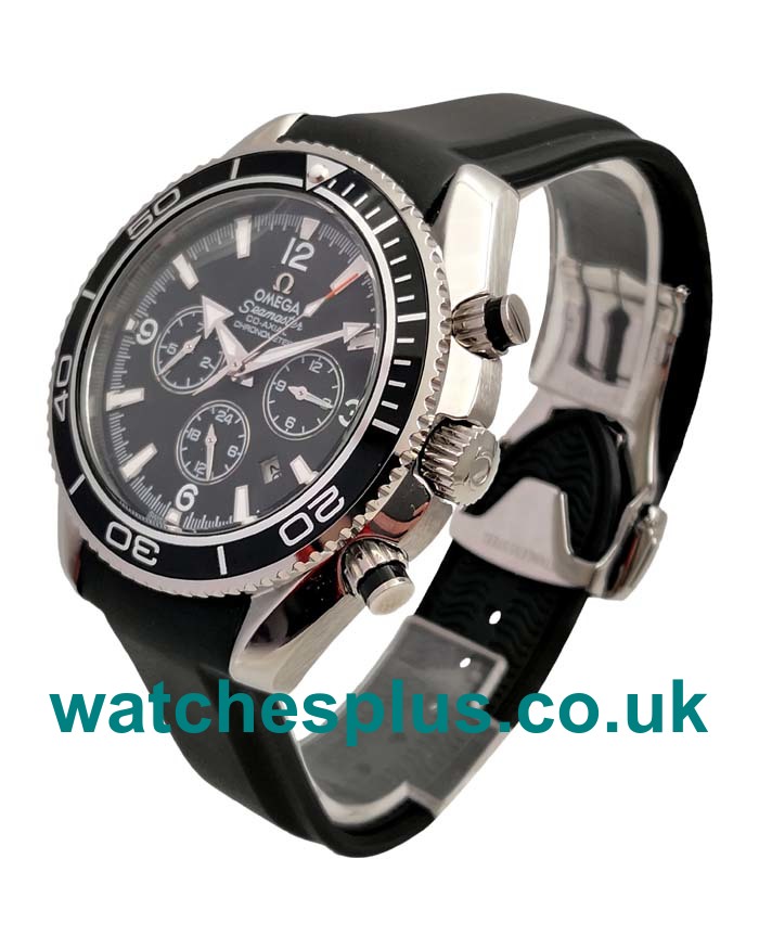 UK Top Quality Omega Seamaster Planet Ocean 2210.50.00 Replica Watches With Black Dials Online