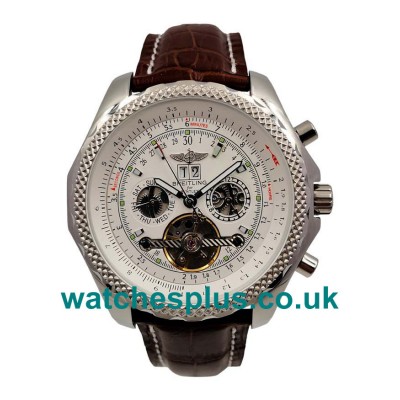 Best Quality Breitling Bentley Mulliner Tourbillon Fake Watches With White Dials For Men