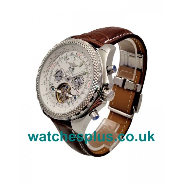 Best Quality Breitling Bentley Mulliner Tourbillon Fake Watches With White Dials For Men