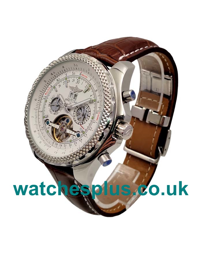 Best Quality Breitling Bentley Mulliner Tourbillon Fake Watches With White Dials For Men