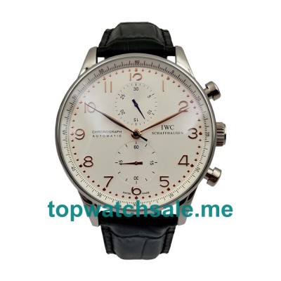 UK High Quality Fake IWC Portugieser IW371480 With Silver Dials And Steel Cases For Men