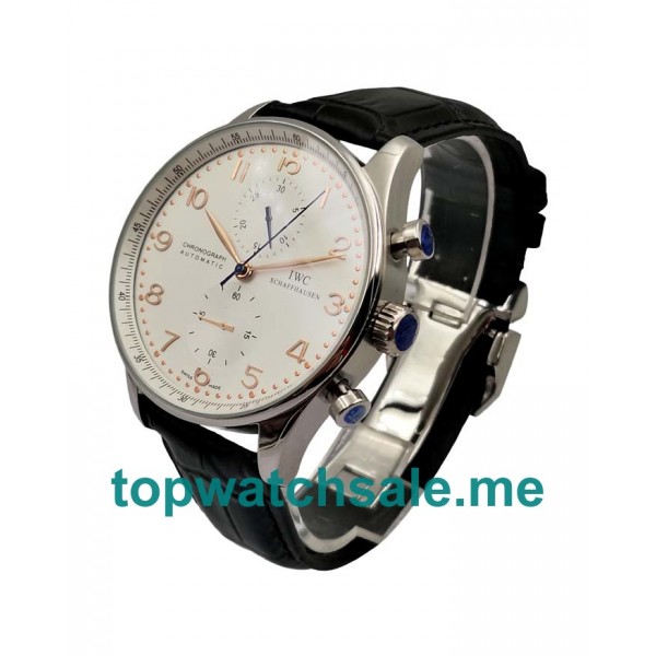 UK High Quality Fake IWC Portugieser IW371480 With Silver Dials And Steel Cases For Men