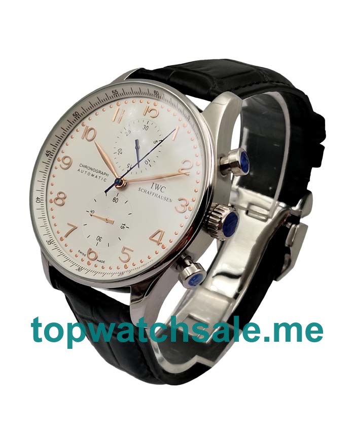 UK High Quality Fake IWC Portugieser IW371480 With Silver Dials And Steel Cases For Men