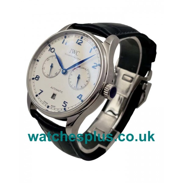 UK Swiss Made Fake IWC Portugieser IW500705 Watches With Silver Dials And Steel Cases Online