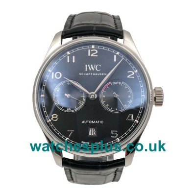 UK Best 1:1 Replica IWC Portugieser IW500703 With Black Dials And Steel Cases For Men