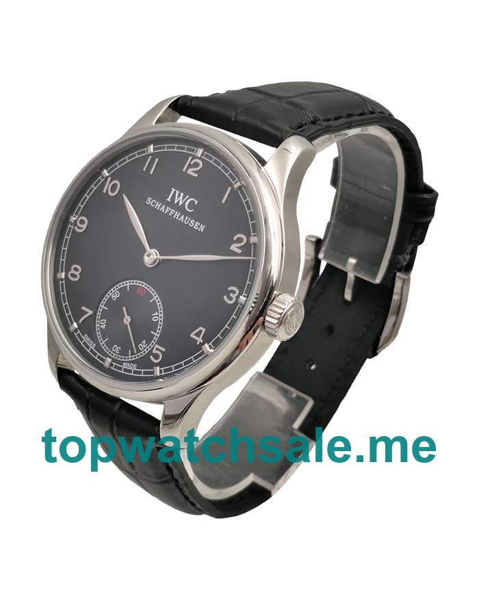 UK Perfect Online Replica IWC Portugieser IW545407 With Black Dials And Steel Cases