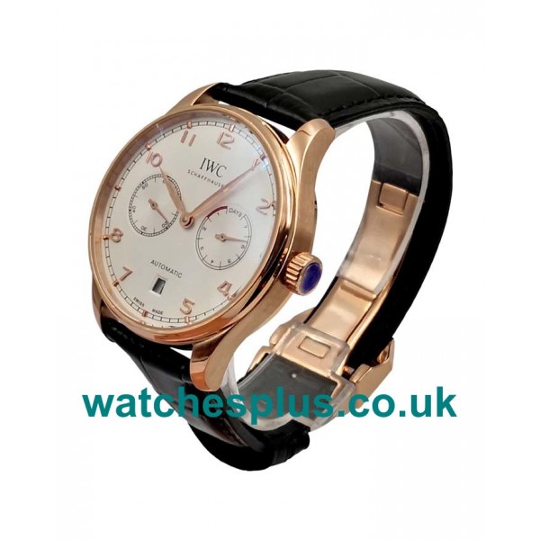 UK Perfect Replica IWC Portugieser IW500701 With Silver Dials And Rose Gold Cases For Sale