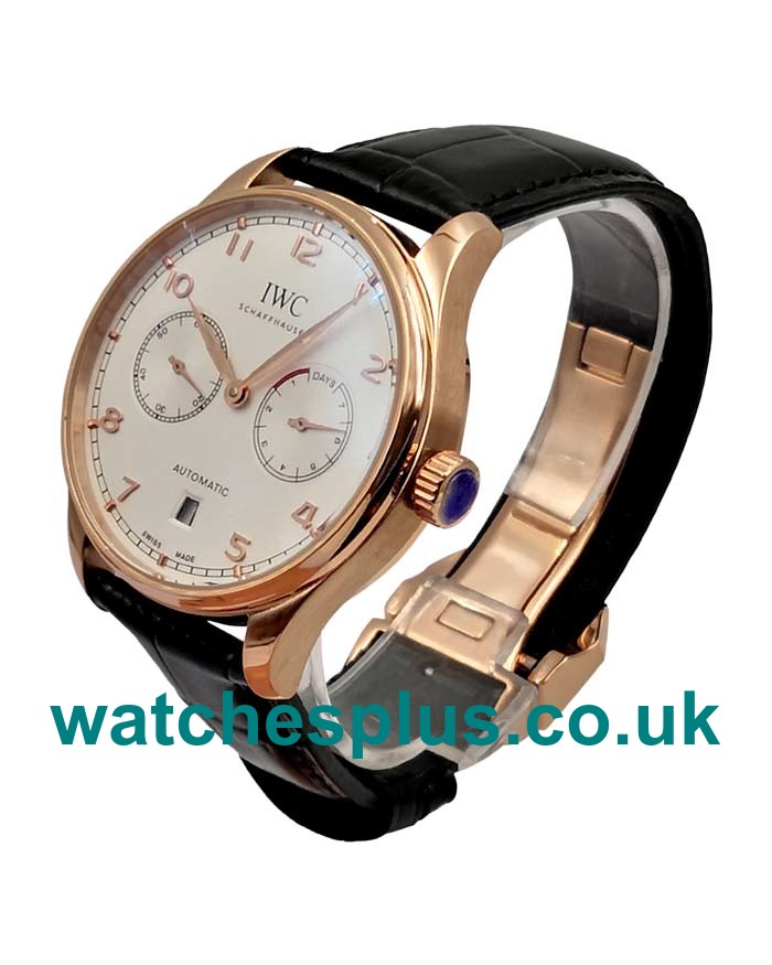 UK Perfect Replica IWC Portugieser IW500701 With Silver Dials And Rose Gold Cases For Sale