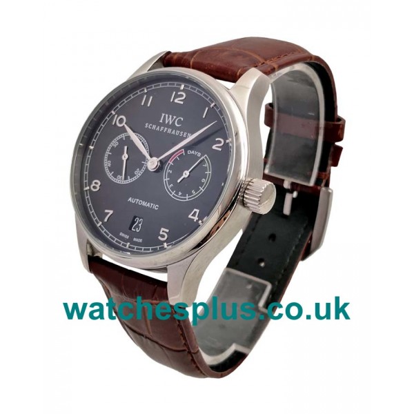 UK Luxury Replica IWC Portugieser IW500703 With Black Dials And Steel Cases For Men