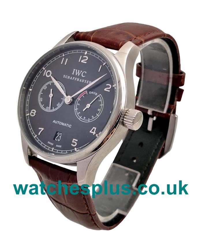 UK Luxury Replica IWC Portugieser IW500703 With Black Dials And Steel Cases For Men