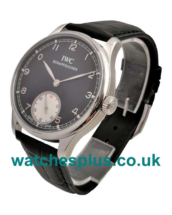 UK Best Quality 44 MM Replica IWC Portugieser IW545404 With Black Dials And Steel Cases Online