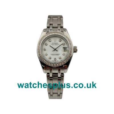 UK High Quality Rolex Pearlmaster 80299 Replica Watches With White Dials For Sale