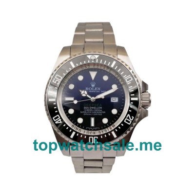 UK High Quality 44 MM Rolex Sea-Dweller Deepsea 116660 Replica With Black & Blue Dials For Sale