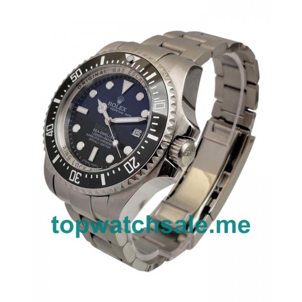 UK High Quality 44 MM Rolex Sea-Dweller Deepsea 116660 Replica With Black & Blue Dials For Sale