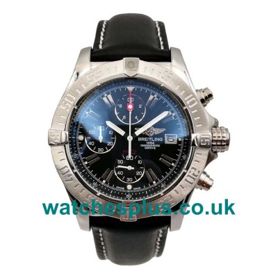 AAA Quality Breitling Super Avenger A13370 Replica Watches With Black Dials For Men