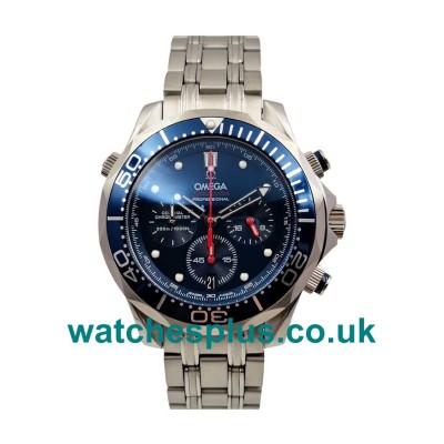 UK Best Quality Omega Seamaster 300 M 212.30.44.50.03.001 Replica Watches With Blue Dials For Sale