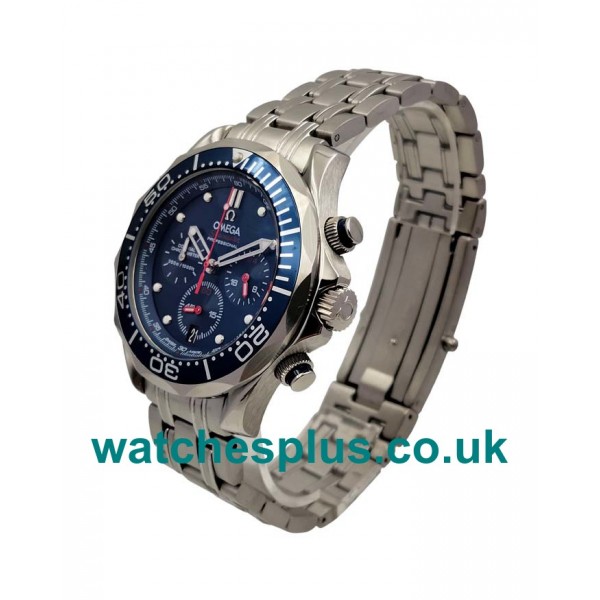 UK Best Quality Omega Seamaster 300 M 212.30.44.50.03.001 Replica Watches With Blue Dials For Sale