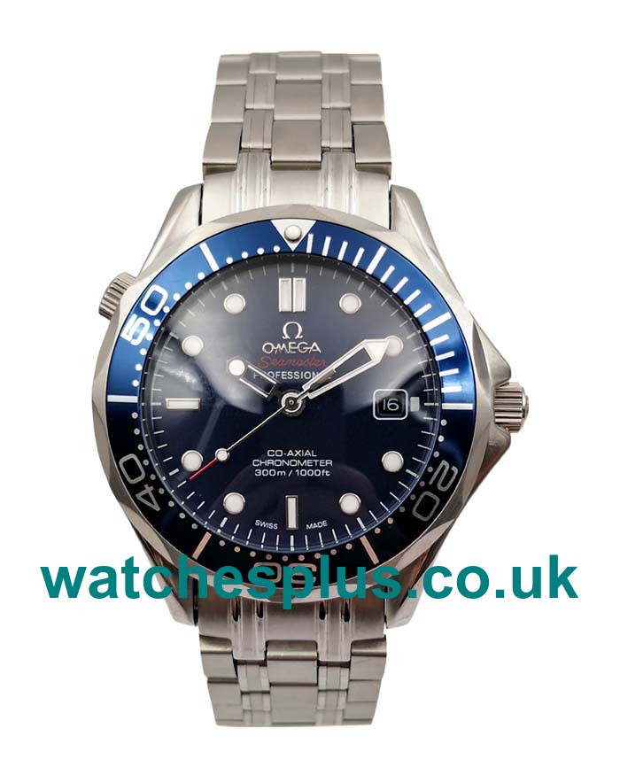 High Quality Omega Seamaster 300 M 212.30.41.20.03.001 Fake Watches With Blue Dials For Men