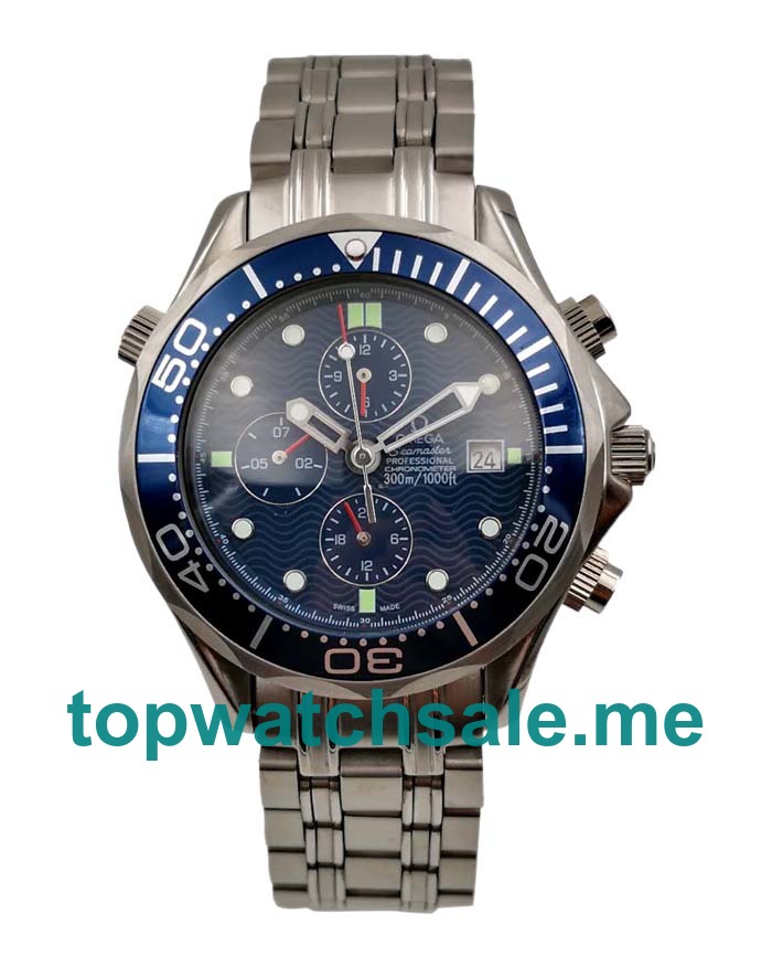 UK Top Quality Omega Seamaster 300 M 2599.80 Replica Watches With Blue Dials For Men