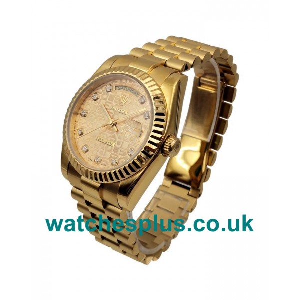 High Quality Rolex Day-Date 118238 Replica Watches With Champagne Dials For Sale