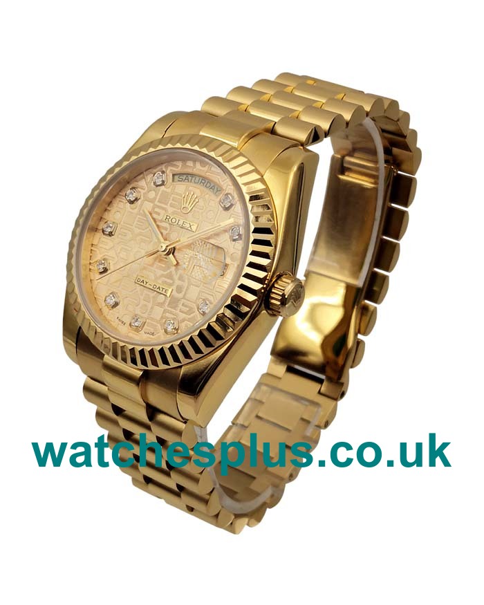 High Quality Rolex Day-Date 118238 Replica Watches With Champagne Dials For Sale