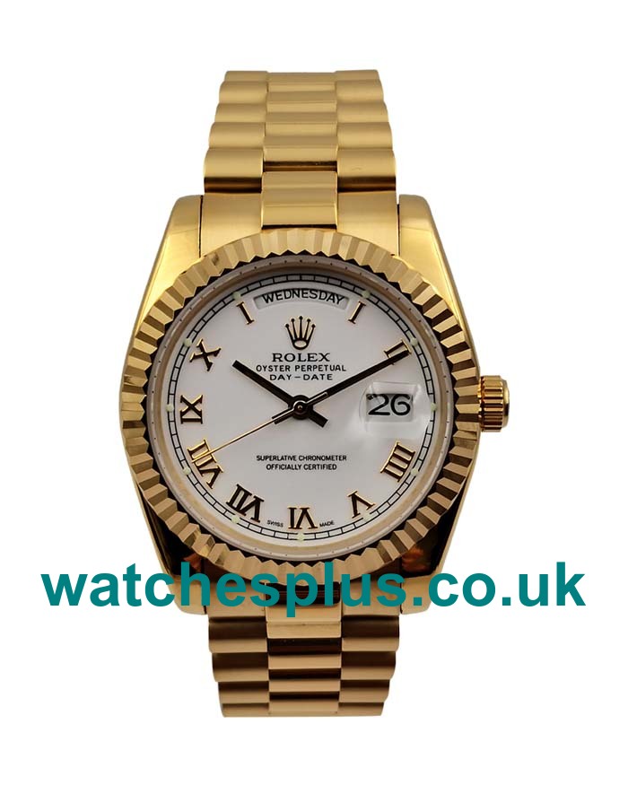 Top Quality Rolex Day-Date 118238 Fake Watches With White Dials For Sale