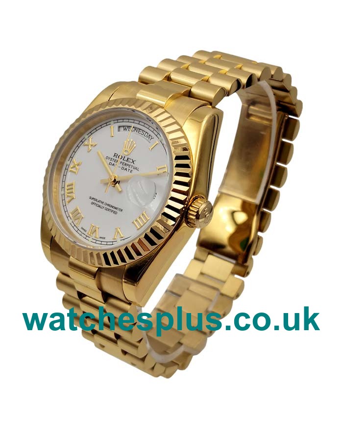 Top Quality Rolex Day-Date 118238 Fake Watches With White Dials For Sale