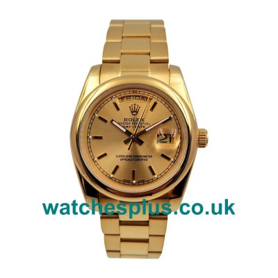 Best 1:1 Rolex Day-Date 118238 Fake Watches With Champagne Dials For Sale