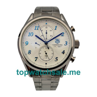 UK Luxury Replica TAG Heuer Carrera CAS2111.BA0730 With Silver Dials And Steel Cases For Sale