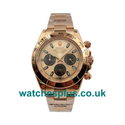 AAA Quality Rolex Daytona 116505 Fake Watches With Rose Dials For Sale