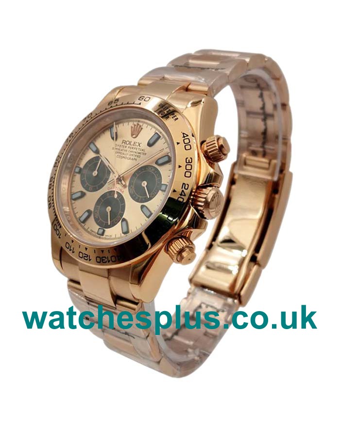 AAA Quality Rolex Daytona 116505 Fake Watches With Rose Dials For Sale