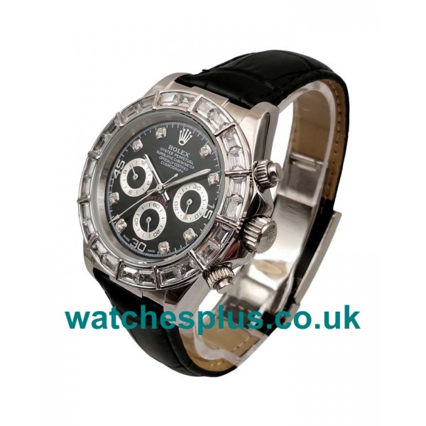 UK Best 1:1 Rolex Daytona 116589BR Replica Watches With Black Dials For Sale