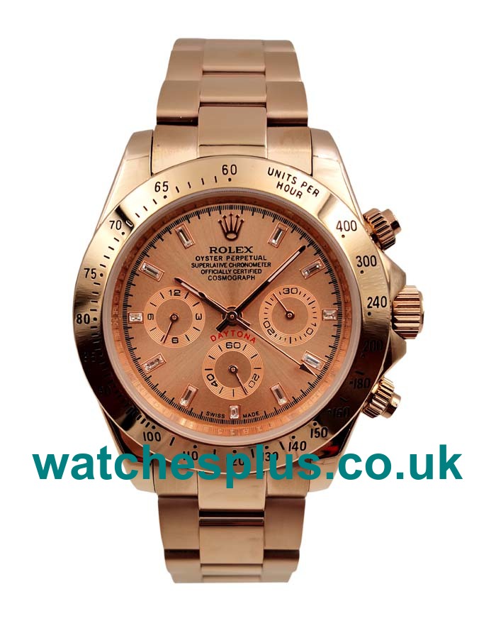 High Quality Rolex Daytona 116505 Replica Watches With Pink Dials For Men
