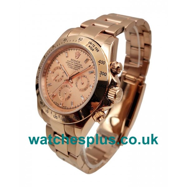 High Quality Rolex Daytona 116505 Replica Watches With Pink Dials For Men