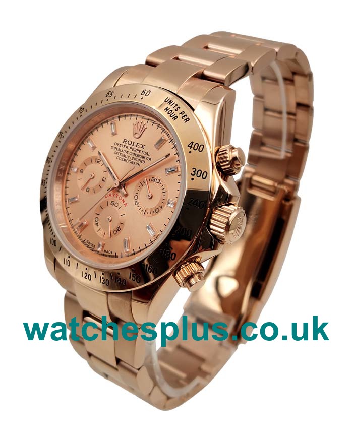 High Quality Rolex Daytona 116505 Replica Watches With Pink Dials For Men