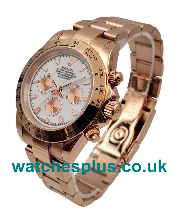 Top Quality Rolex Daytona 116505 Fake Watches With White Dials For Sale