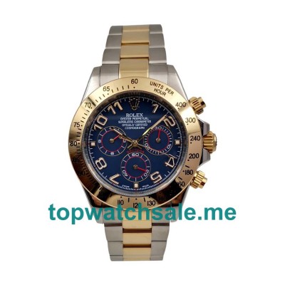 Best 1:1 Rolex Daytona 116523 Fake Watches With Blue Dials For Sale