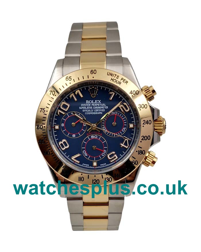 Best 1:1 Rolex Daytona 116523 Fake Watches With Blue Dials For Sale