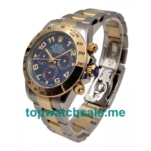 Best 1:1 Rolex Daytona 116523 Fake Watches With Blue Dials For Sale