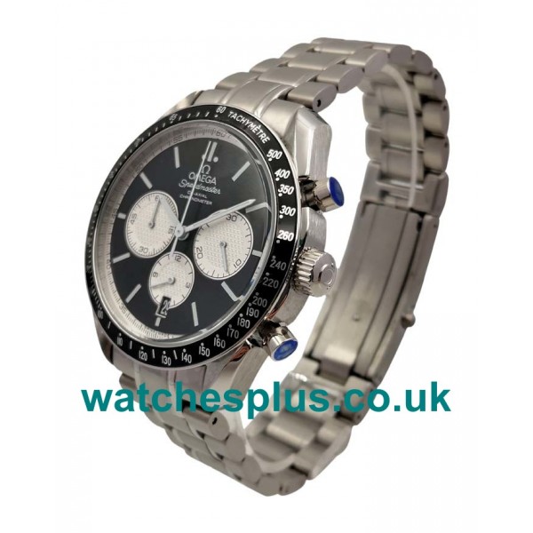 UK Swiss Made Fake Omega Speedmaster Racing 326.30.40.50.01.002 With Black Dials And Steel Cases For Sale