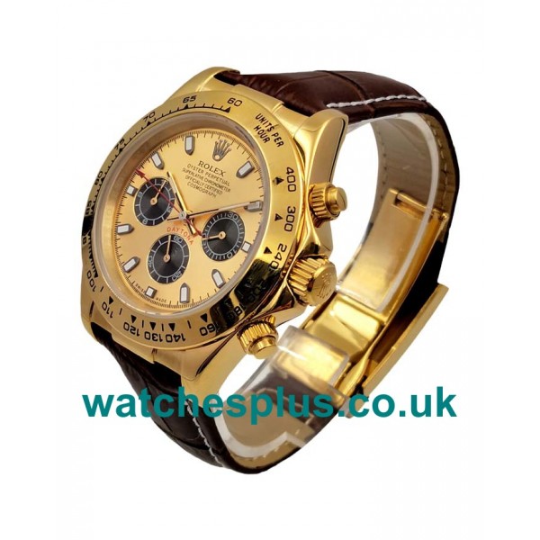 High Quality Rolex Daytona 116518 Replica Watches With Champagne Dials Online