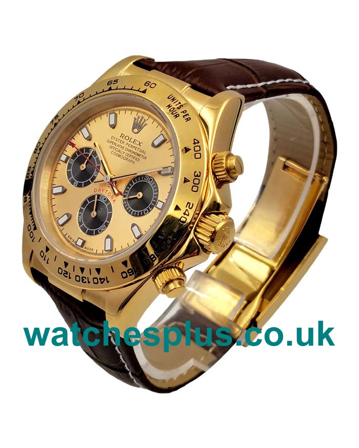 High Quality Rolex Daytona 116518 Replica Watches With Champagne Dials Online