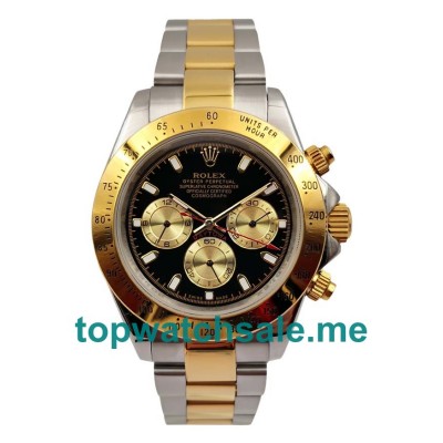 High End Rolex Daytona 116523 Fake Watches With Black Dials Online